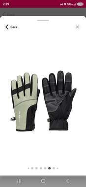 Isotoner Men's Neoprene Winter Gloves with Zipper Detail